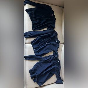 Lot of 6 navy girls uniform sweaters sizes 6x through 12